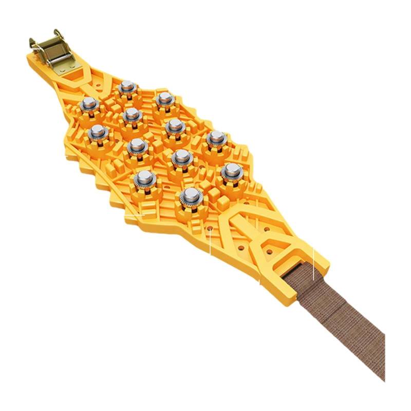 Ronyme Auto Schneekette Anti Skid Kette Schnee Grips Notfall Kette Reifen, Gelb von Ronyme