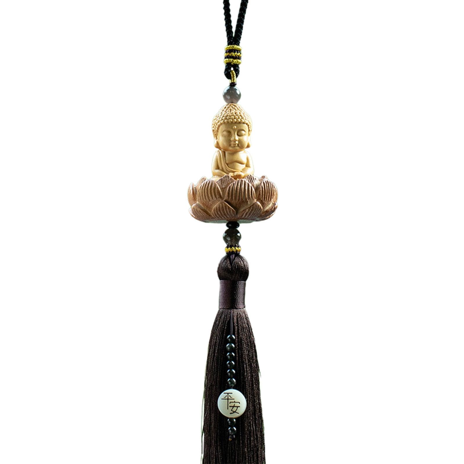 Ronyme Buddha-Statue, Auto-Rückspiegel-Anhänger, Wandaufhänger, Auto-Innendekoration, baumelndes Ornament für Auto, Haus, Stil b Ronyme Buddha-Statue, Auto-Rückspiegel-Anhänger, Wandaufhänger, Auto-Innendekoration, baumelndes Ornament für Auto, Haus, Stil b von Ronyme
