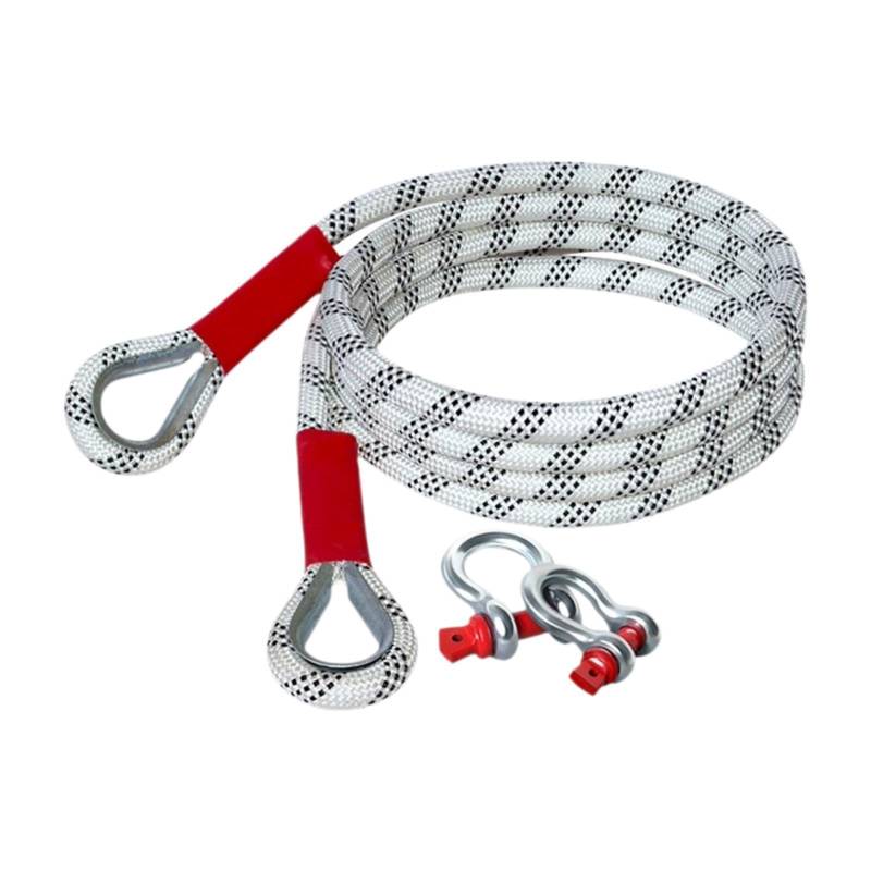 Ronyme Generisches Auto Abschleppseil, Robustes, Verschleißfestes Hochleistungs Anhängerseil, Automatisches Abschleppseil für Auto ATV, Schlepptau 3 Tonnen, 3 Meter von Ronyme