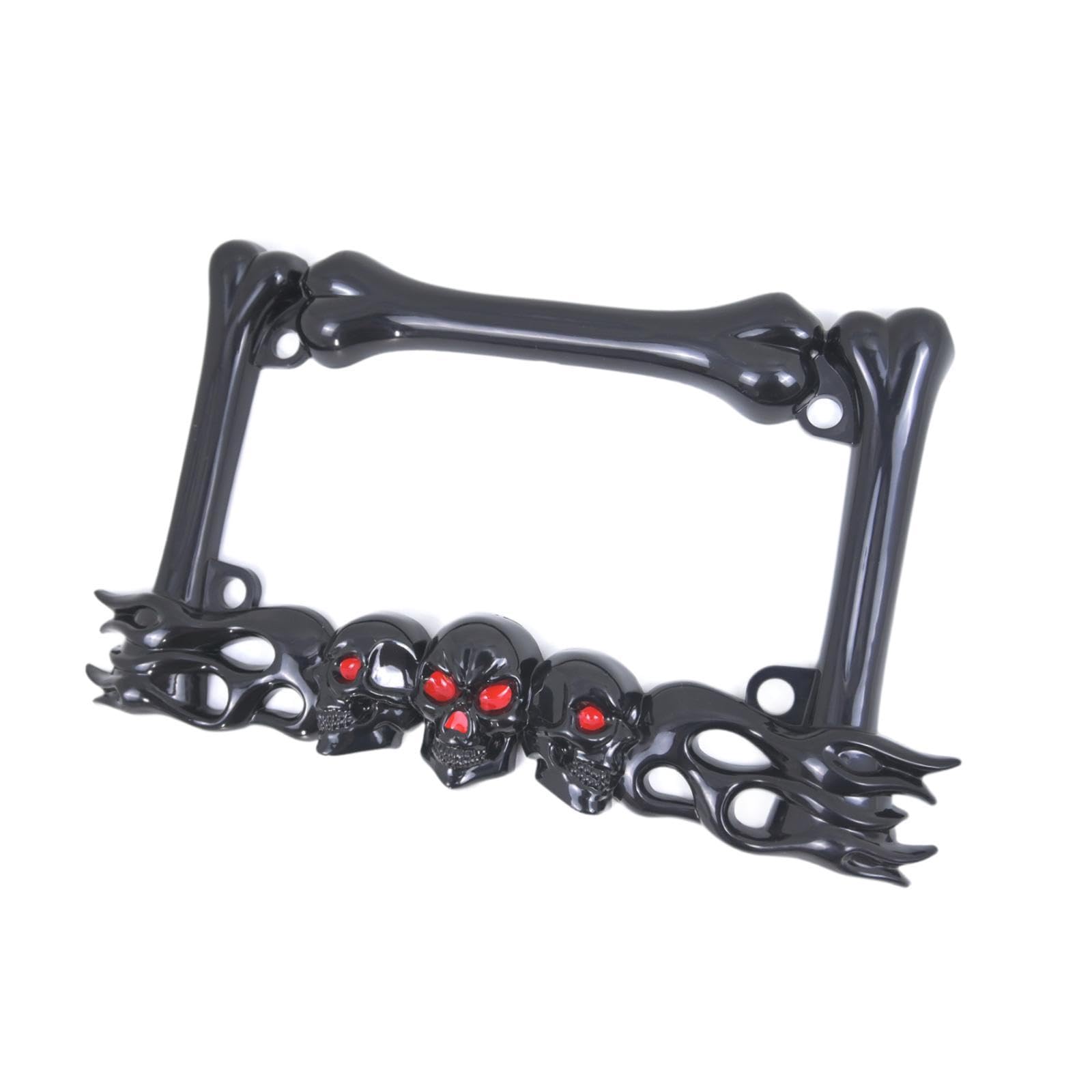 Ronyme Gothic Decor Motorrad-Kennzeichenhalter, PP, leichtes Zubehör, Motorrad-Ersatzteile, universelle Passform, 23 x 14 cm, Schwarz Ronyme Gothic Decor Motorrad-Kennzeichenhalter, PP, leichtes Zubehör, Motorrad-Ersatzteile, universelle Passform, 23 x 14 cm, Schwarz von Ronyme