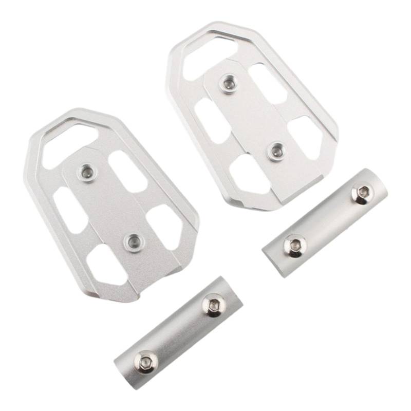 Ronyme Hinterradbremse Fußpedale Bremse Peg Pedale Breite Motorräder Zubehör Vergrößern Extender für R1200GS G310GS 17 23, Silber von Ronyme