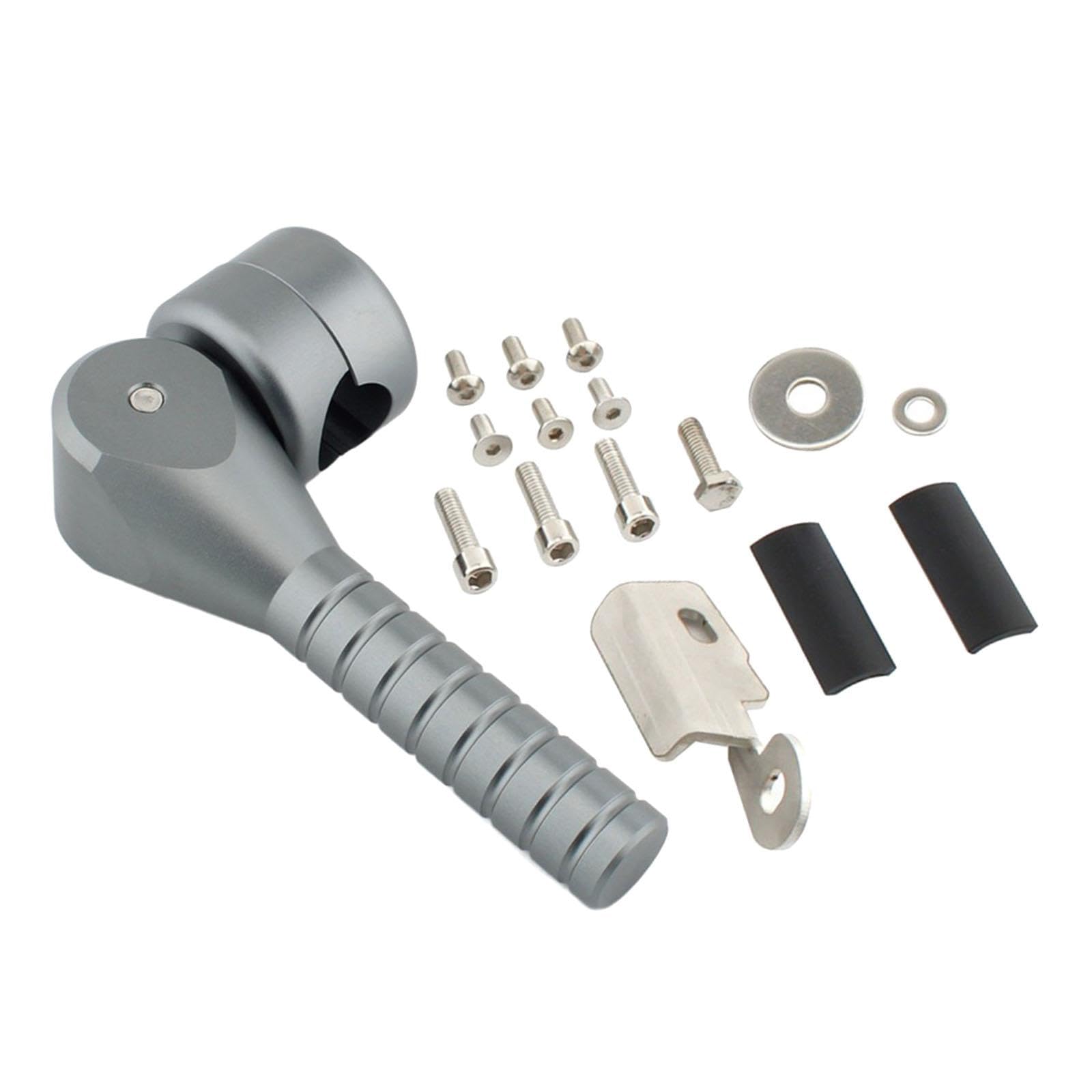 Ronyme Jack-up-Griff Hebehebel Aluminiumlegierung Hilfsstange Professioneller Verstellbarer Faltbarer Motorrad-Hebegriffhebel, Grau Ronyme Jack-up-Griff Hebehebel Aluminiumlegierung Hilfsstange Professioneller Verstellbarer Faltbarer Motorrad-Hebegriffhebel, Grau von Ronyme