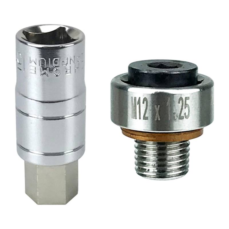 Ronyme Reparaturschraube für Ölpfanne selbsthackende Ölwanne Verschleiß resistent rostern, M12 1.25 von Ronyme