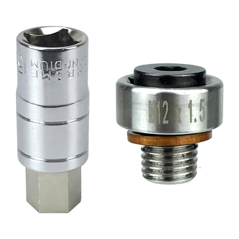 Ronyme Reparaturschraube für Ölpfanne selbsthackende Ölwanne Verschleiß resistent rostern, M12 1.5 von Ronyme