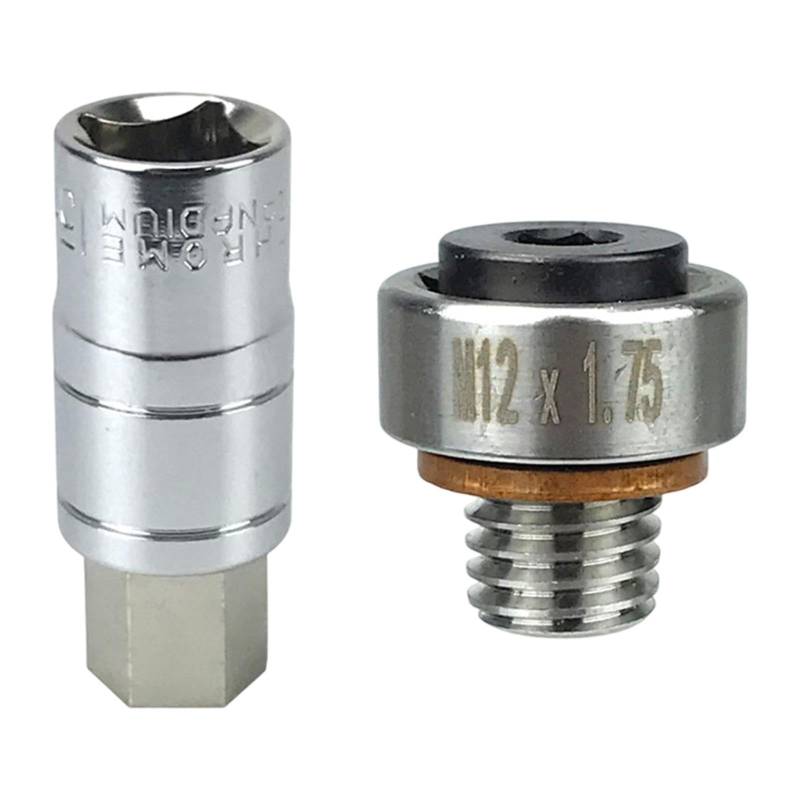 Ronyme Reparaturschraube für Ölpfanne selbsthackende Ölwanne Verschleiß resistent rostern, M12 1.75 von Ronyme