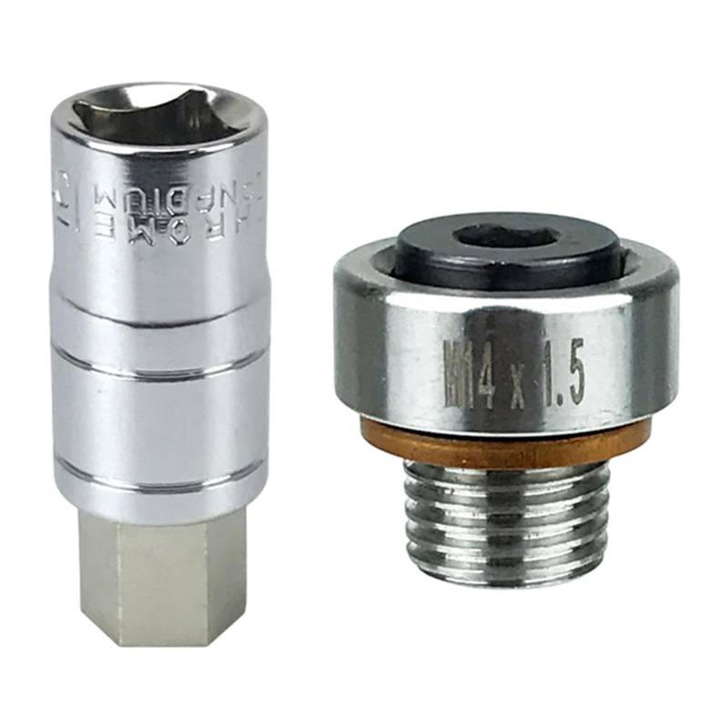 Ronyme Reparaturschraube für Ölpfanne selbsthackende Ölwanne Verschleiß resistent rostern, M14 1.5 von Ronyme