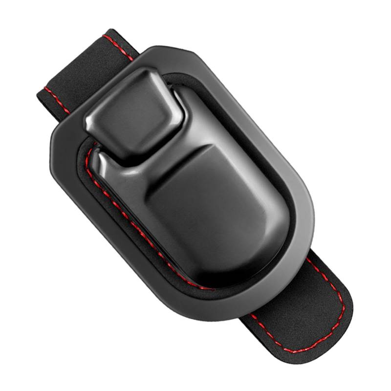 Ronyme Sonnenbrillenhalter für die Sonnenblende im Auto, Sonnenbrillenhalterung, Innenraum des Autos, robuster Mehrzweck-Ticketkartenclip, Schwarz von Ronyme