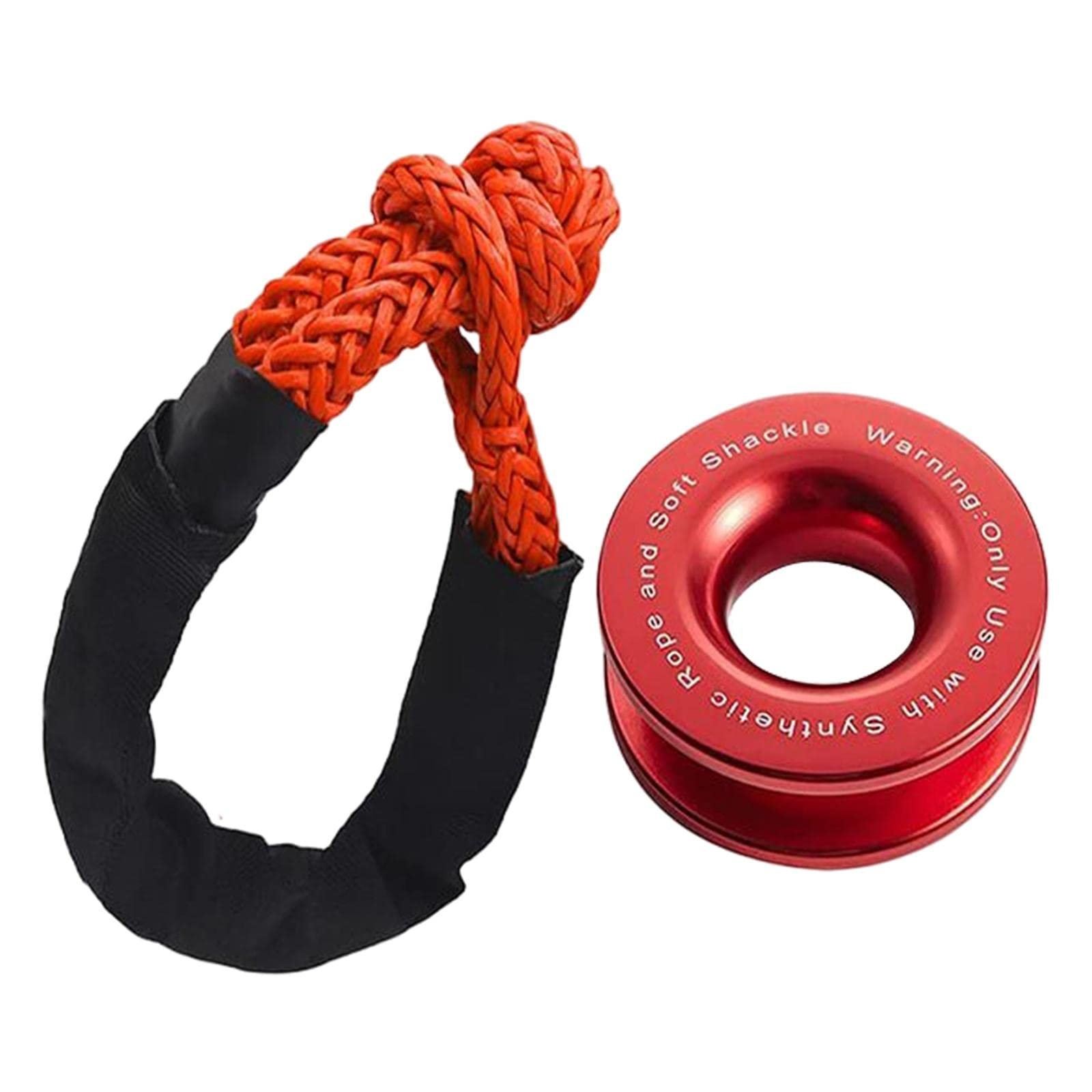 Ronyme Winch Snatch Ring, 55000lbs Pulley Kit für Farming Marine, mit Abschleppseil von Ronyme