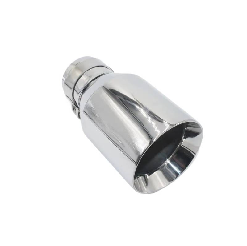 Auto Auspuff Endrohr 1 stück Universal Auto Auspuff Spitze Edelstahl Rohr Chrome Trim Modifizierte Auto Schwanz Kehle Liner Rohr Auto Auspuffrohr(63MM IN 89MM Out) von Ropaix