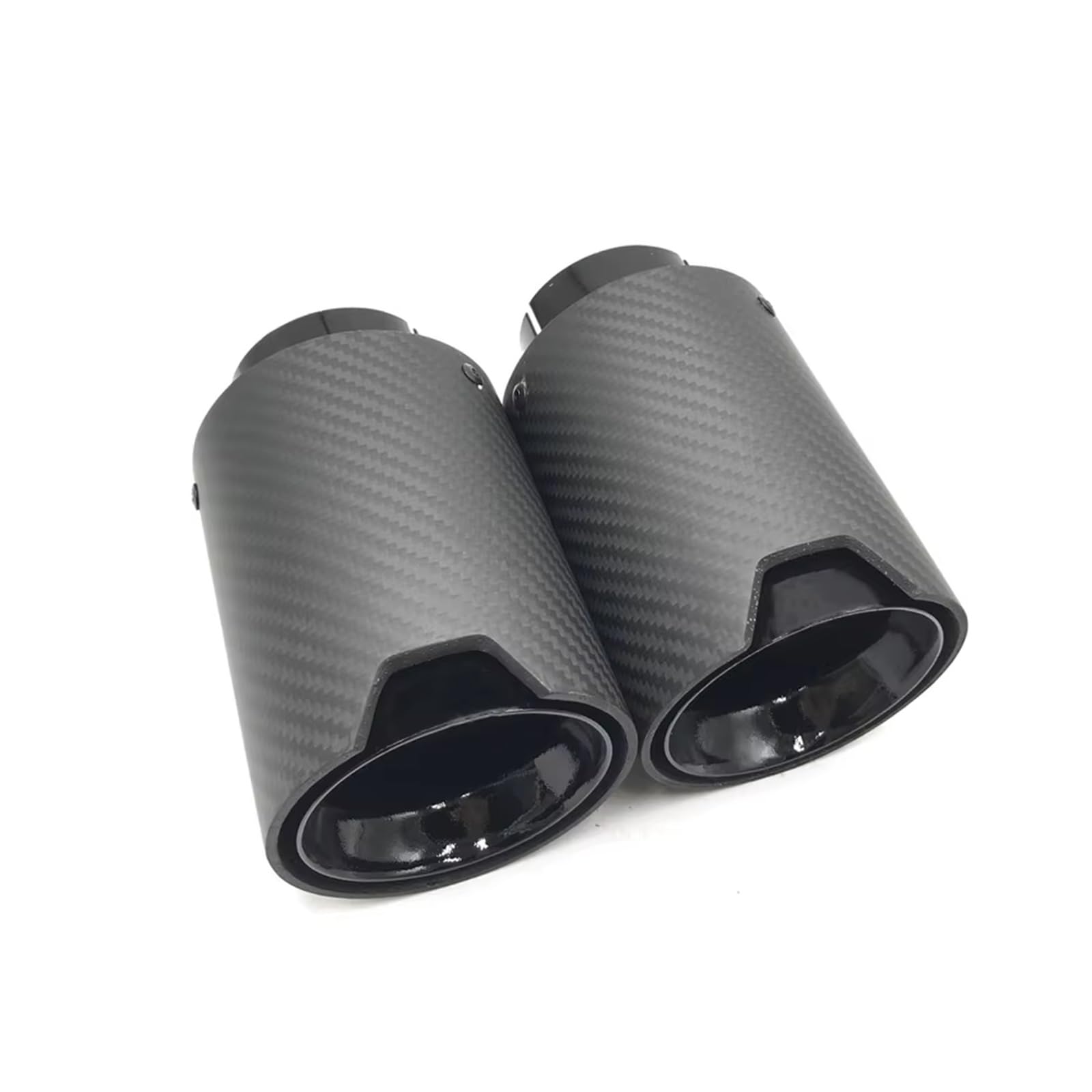 Auto Auspuff Endrohr Für 1 Stück Auto-Auspuff-Modifikation mit Matt-Carbon-Faser-Endrohr Universal-Auspuffrohr-Spitzen Auto Auspuffrohr(60MM IN-80MM Out) von Ropaix
