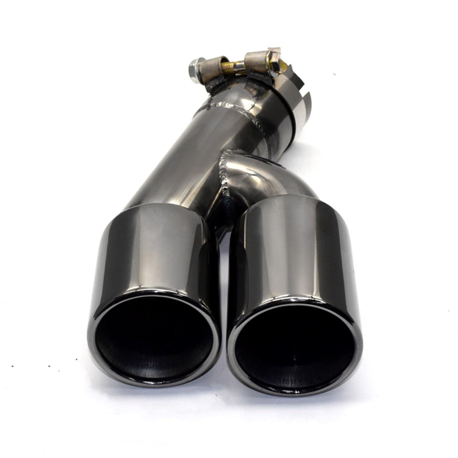 Auto Auspuff Endrohr Für 3er 320i 318i F30 2013–2016, Edelstahl-Auspuff, Titanschwarz, doppelte Schalldämpferspitzen, Endrohr Auto Auspuffrohr(Black 318i) von Ropaix