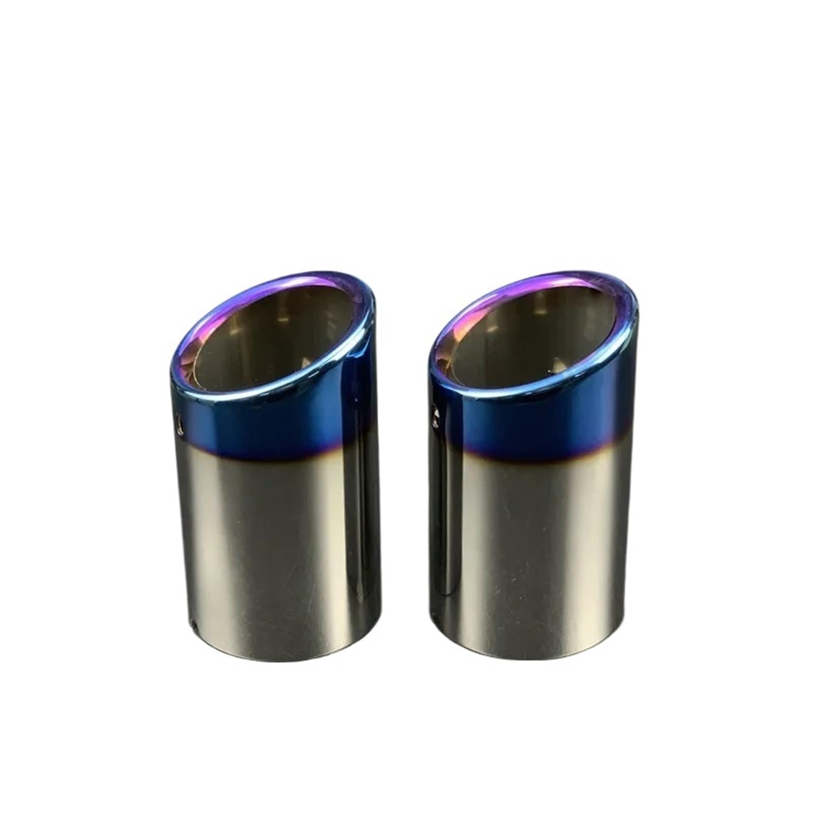 Auto Auspuff Endrohr Für A1 A3 A4 A5 A6 Q3 Q5 Q7 4L Auto Auspuffrohr Rohrabdeckung Auto Auspuffrohr(A Type 75mm Blue) von Ropaix