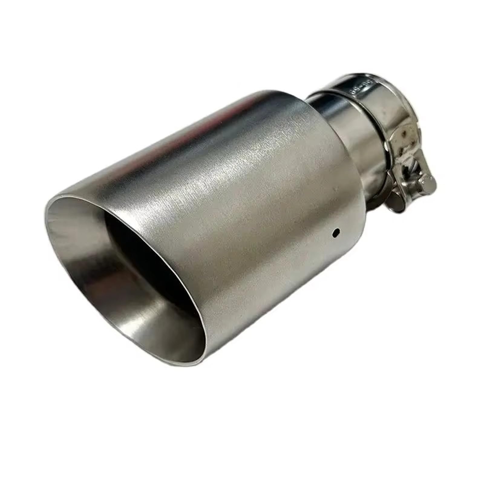 Auto Auspuff Endrohr Für Autos 1 Stück Befestigung Auspuffrohr Edelstahl Matt Silber Schwanz Hals Horn Auslass Großer Durchmesser 89 mm 101 mm 114 mm Größe Auto Auspuffrohr(60mm-89mm) von Ropaix