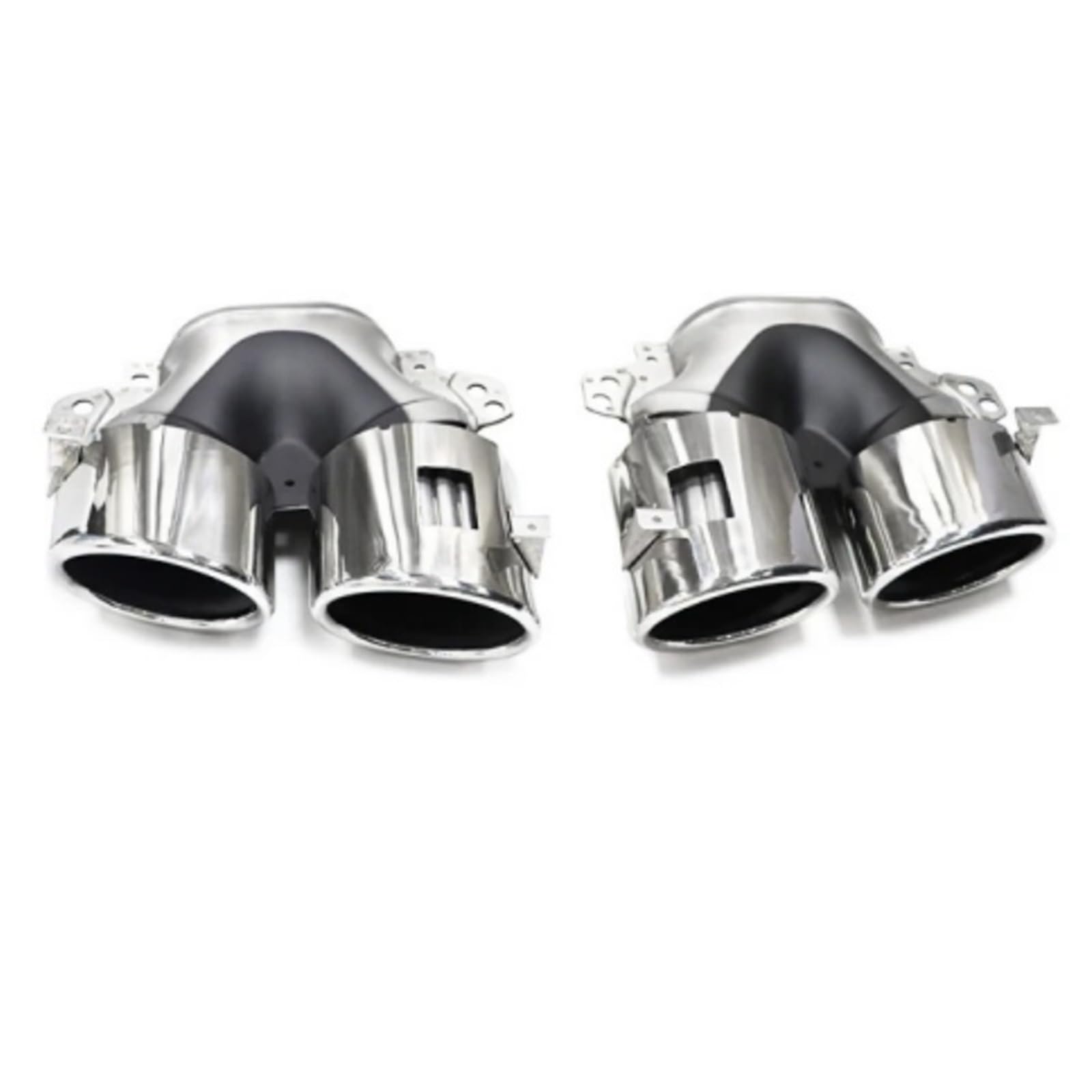 Auto Auspuff Endrohr Für Benz A35 Für CLA34 Für GLA35 Für GLB35 Auspuff Endrohr Vier-auslass Edelstahl Endrohr Auto Auspuffrohr(Multi) von Ropaix