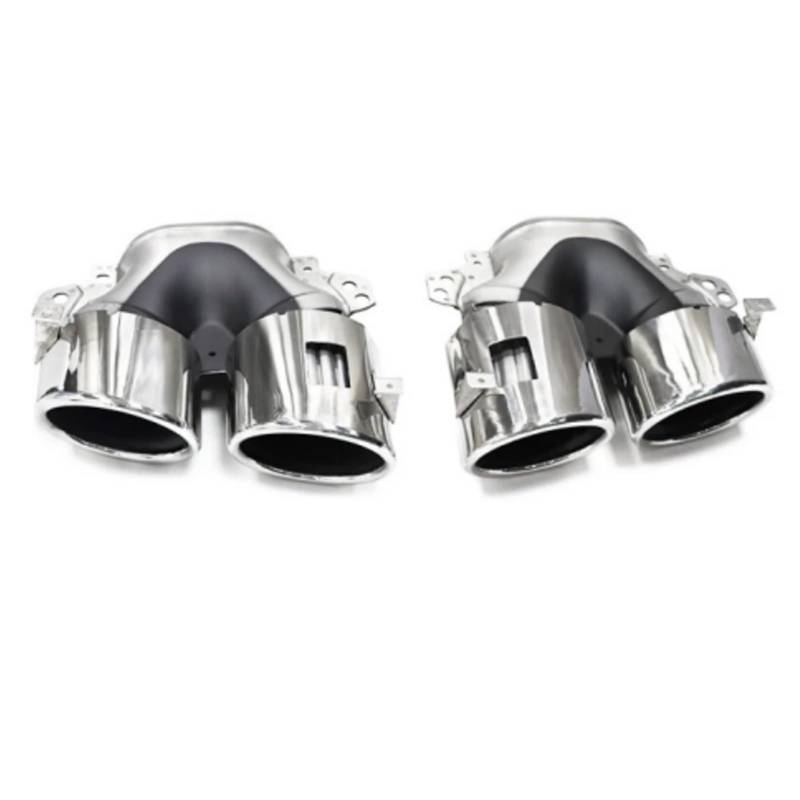 Auto Auspuff Endrohr Für Benz A35 Für CLA34 Für GLA35 Für GLB35 Auspuff Endrohr Vier-auslass Edelstahl Endrohr Auto Auspuffrohr(Multi) von Ropaix