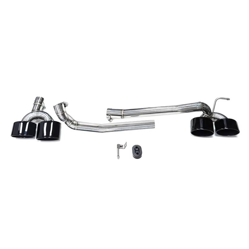 Auto Auspuff Endrohr Für Benz W204 C200 C180 C260 C63 2008-2013 Auspuffrohr Abgasanlage Ovale Düse Autoauspuffspitze Auto Auspuffrohr(Black 26cm) von Ropaix
