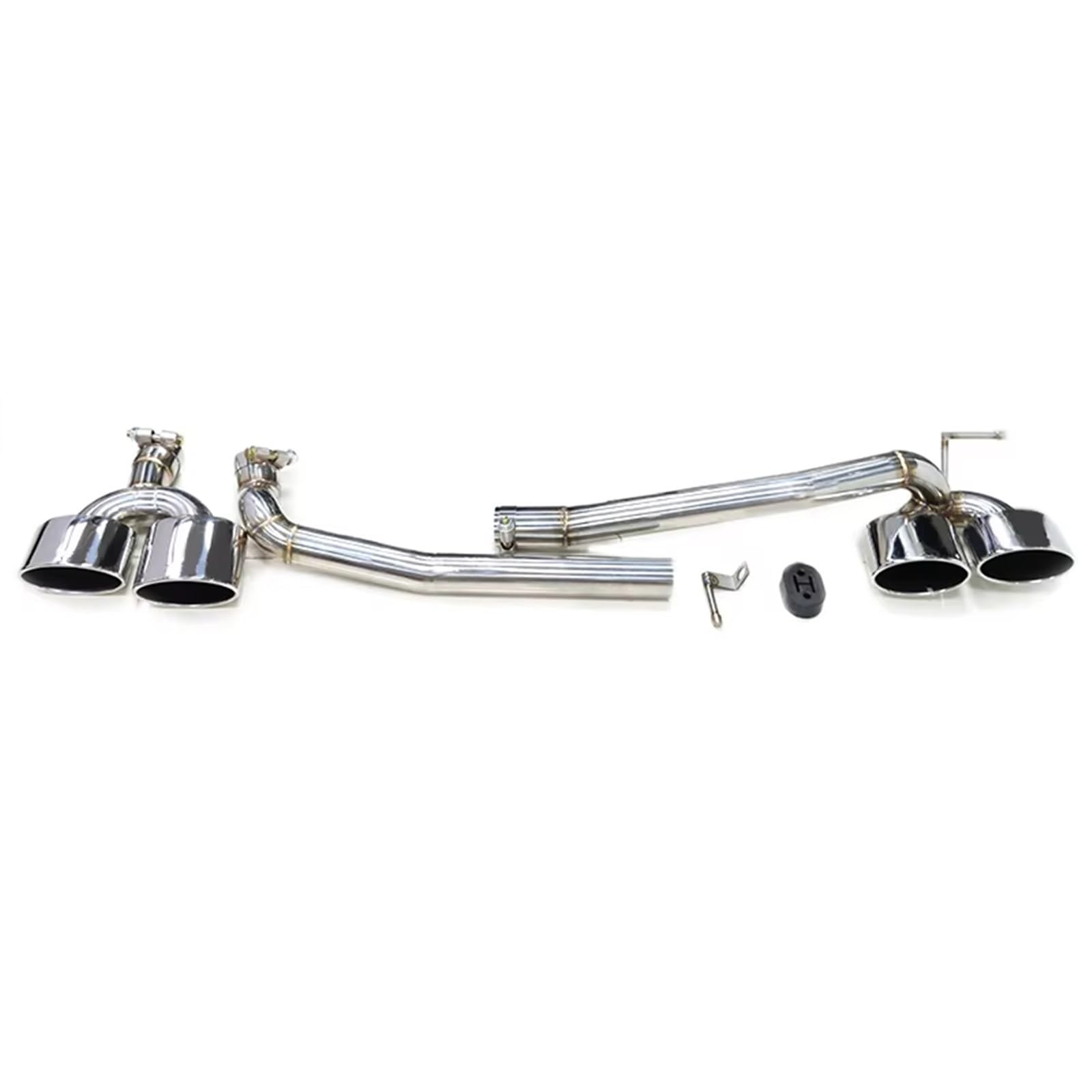 Auto Auspuff Endrohr Für Benz W204 C200 C180 C260 C63 2008-2013 Auspuffrohr Abgasanlage Ovale Düse Autoauspuffspitze Auto Auspuffrohr(Silver 26cm) von Ropaix