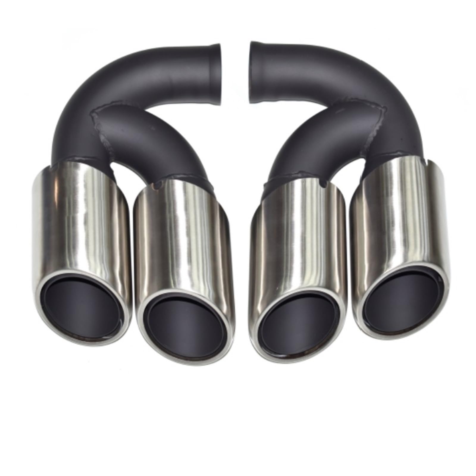 Auto Auspuff Endrohr Für Cayenne 2011-2014 Punta De Escape De Acero Inoxidable Accesorio De Doble Capa Auto Auspuffrohr(A-) von Ropaix