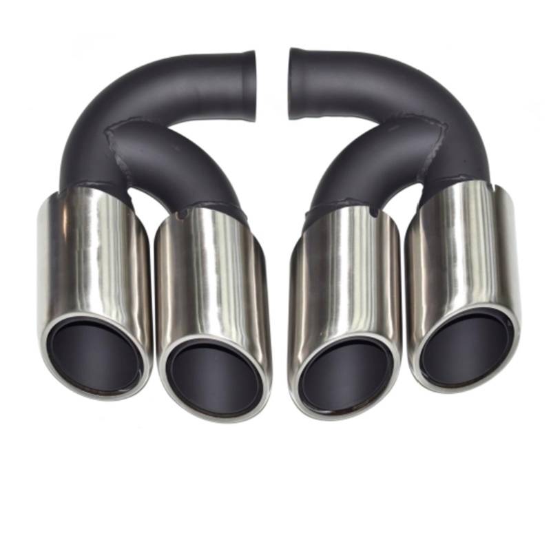 Auto Auspuff Endrohr Für Cayenne 2011-2014 Punta De Escape De Acero Inoxidable Accesorio De Doble Capa Auto Auspuffrohr(A-) von Ropaix