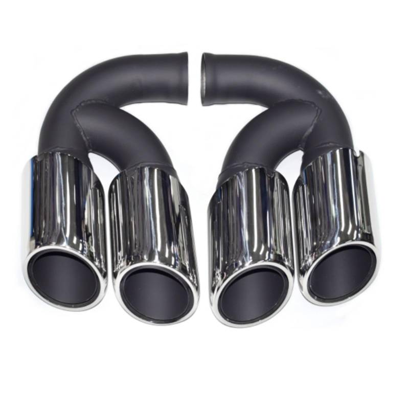 Auto Auspuff Endrohr Für Cayenne 2011-2014 Punta De Escape De Acero Inoxidable Accesorio De Doble Capa Auto Auspuffrohr(B-) von Ropaix