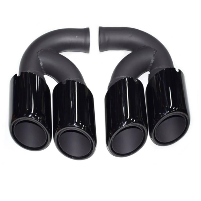 Auto Auspuff Endrohr Für Cayenne 2011-2014 Punta De Escape De Acero Inoxidable Accesorio De Doble Capa Auto Auspuffrohr(C-) von Ropaix