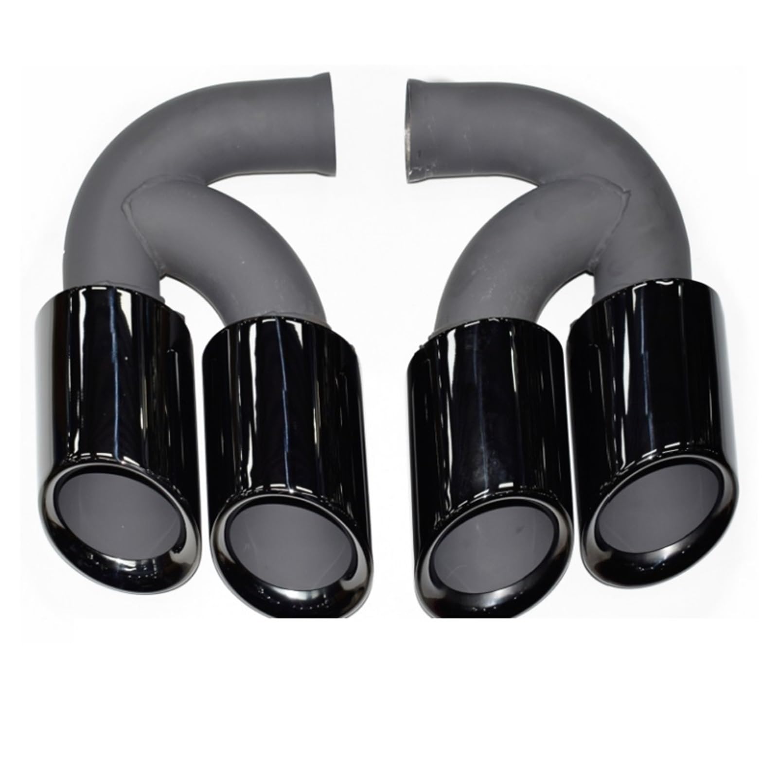 Auto Auspuff Endrohr Für Cayenne 2011-2014 Punta De Escape De Acero Inoxidable Accesorio De Doble Capa Auto Auspuffrohr(D-) von Ropaix
