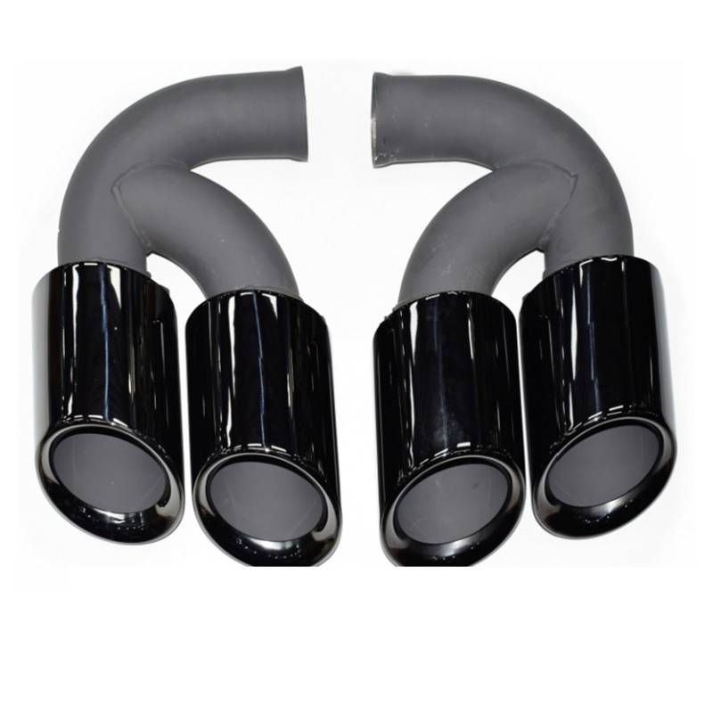Auto Auspuff Endrohr Für Cayenne 2011-2014 Punta De Escape De Acero Inoxidable Accesorio De Doble Capa Auto Auspuffrohr(D-) von Ropaix