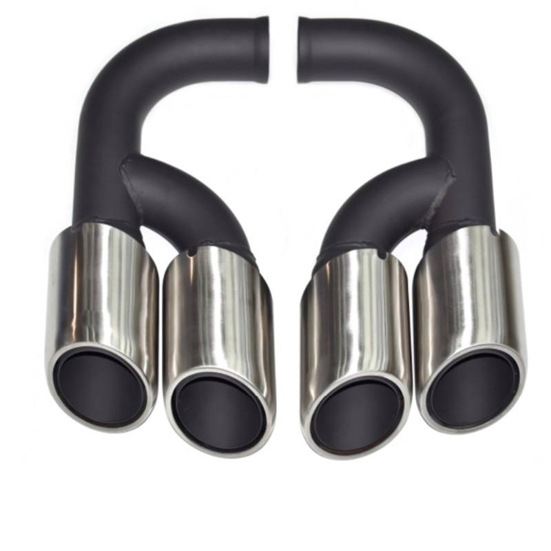 Auto Auspuff Endrohr Für Cayenne 2011-2014 Punta De Escape De Acero Inoxidable Accesorio De Doble Capa Auto Auspuffrohr(E-) von Ropaix