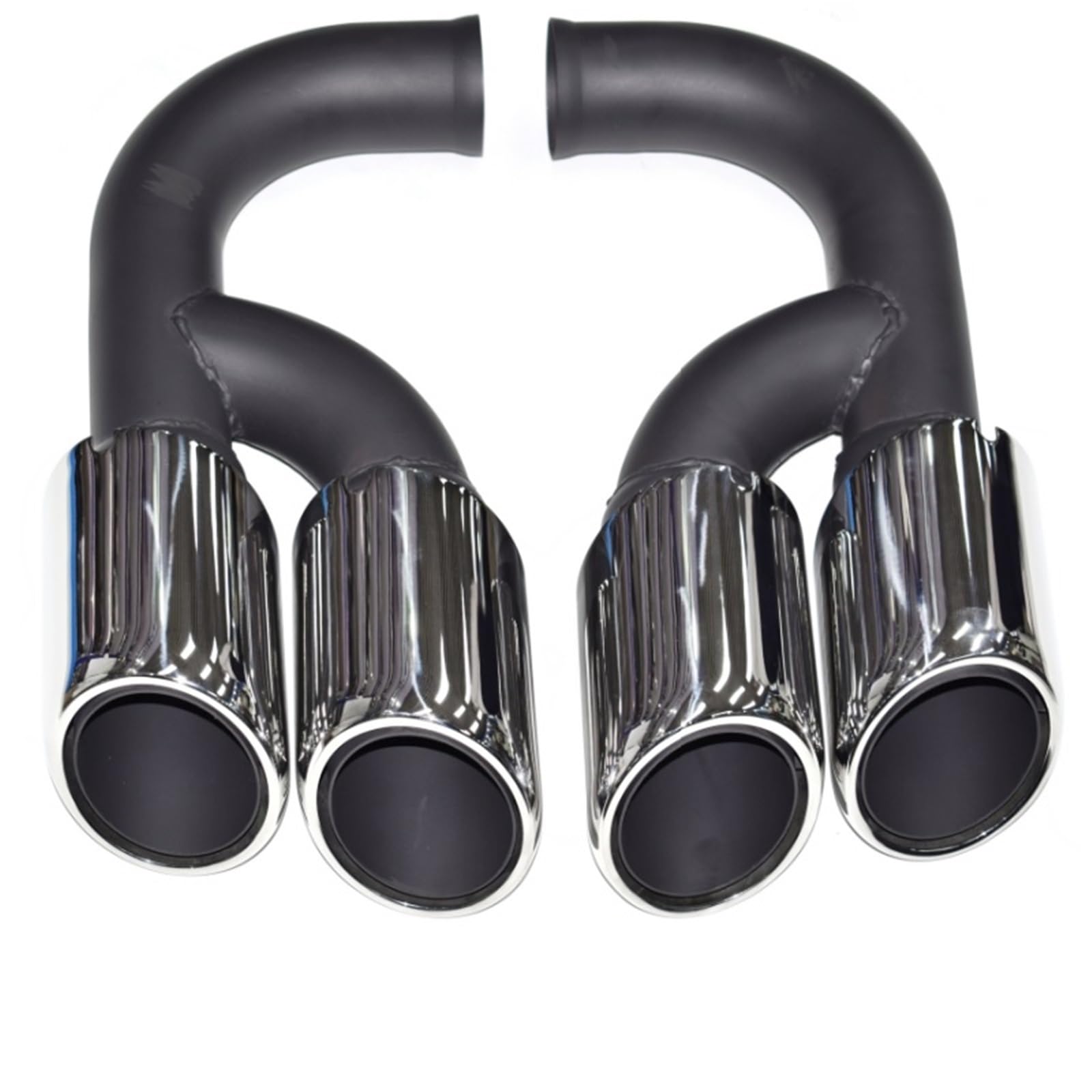 Auto Auspuff Endrohr Für Cayenne 2011-2014 Punta De Escape De Acero Inoxidable Accesorio De Doble Capa Auto Auspuffrohr(F-) von Ropaix