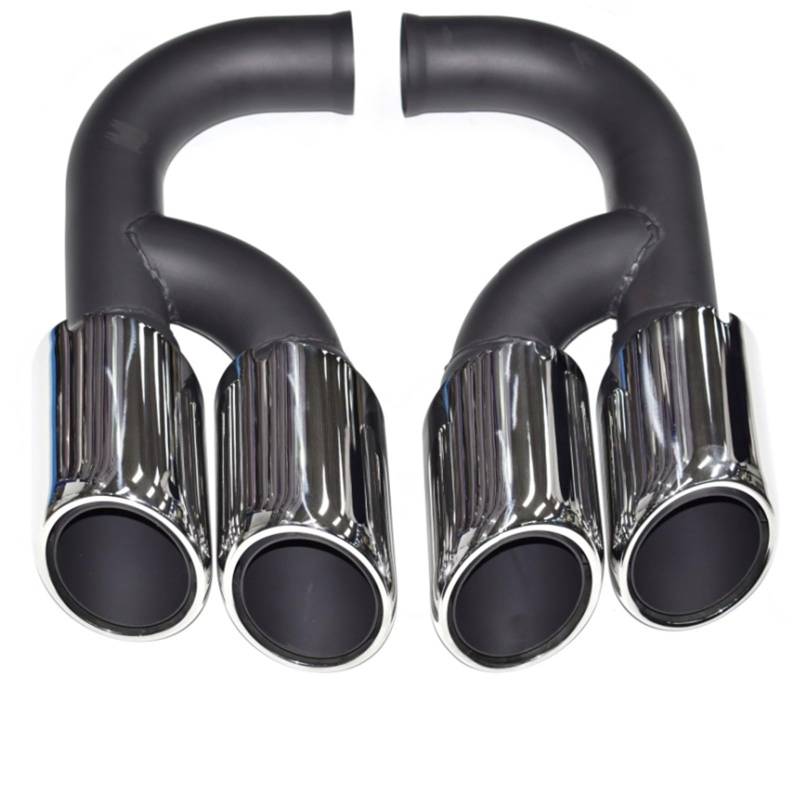 Auto Auspuff Endrohr Für Cayenne 2011-2014 Punta De Escape De Acero Inoxidable Accesorio De Doble Capa Auto Auspuffrohr(F-) von Ropaix