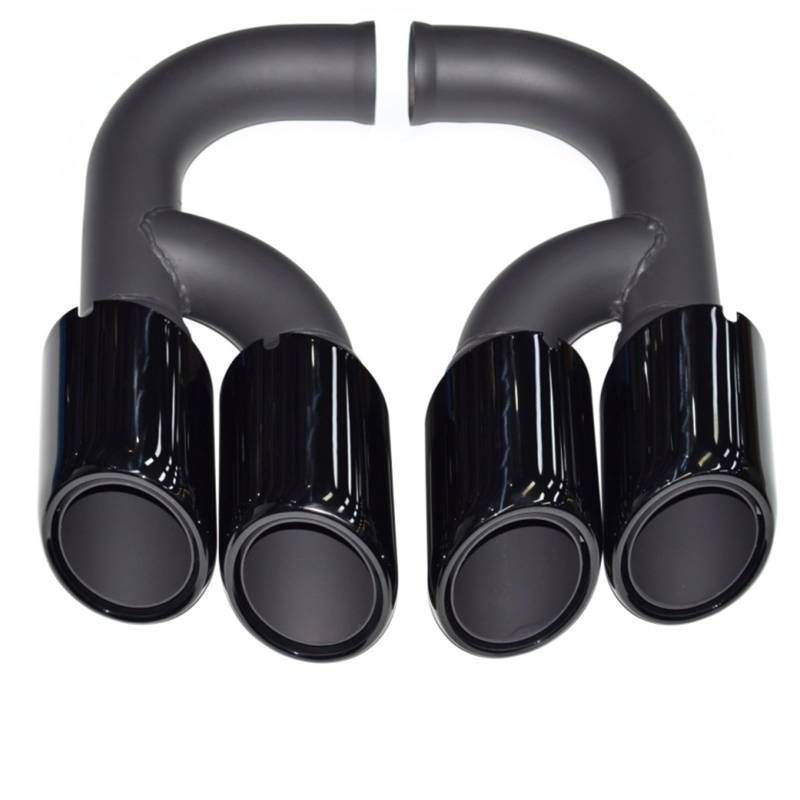 Auto Auspuff Endrohr Für Cayenne 2011-2014 Punta De Escape De Acero Inoxidable Accesorio De Doble Capa Auto Auspuffrohr(G-) von Ropaix