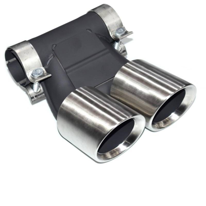 Auto Auspuff Endrohr Für Cayman Für Boxster Rechteckiges Auspuffrohr Dual Outlet Schalldämpfer, Auspuffspitze Upgrade, 981, 987, 718 Auto Auspuffrohr(B16-24) von Ropaix