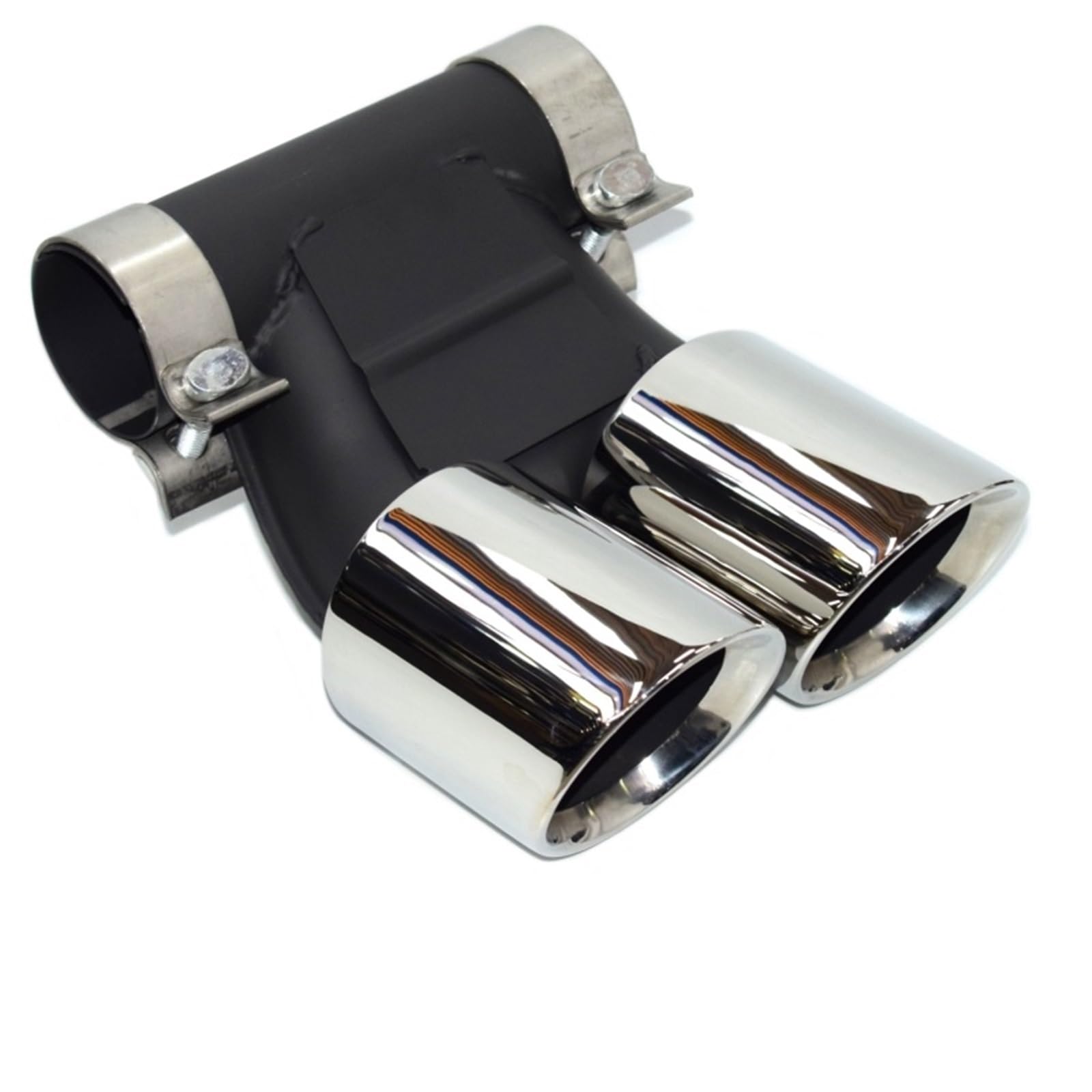 Auto Auspuff Endrohr Für Cayman Für Boxster Rechteckiges Auspuffrohr Dual Outlet Schalldämpfer, Auspuffspitze Upgrade, 981, 987, 718 Auto Auspuffrohr(C16-24) von Ropaix