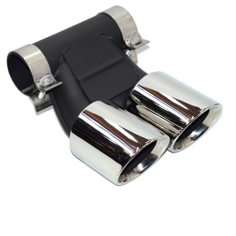 Auto Auspuff Endrohr Für Cayman Für Boxster Rechteckiges Auspuffrohr Dual Outlet Schalldämpfer, Auspuffspitze Upgrade, 981, 987, 718 Auto Auspuffrohr(C16-24) von Ropaix