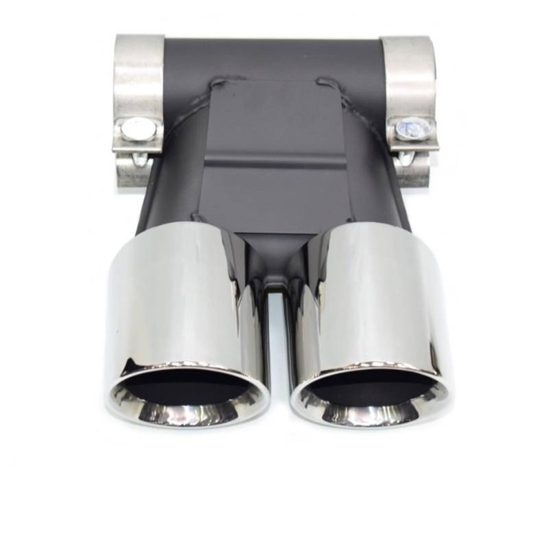 Auto Auspuff Endrohr Für Cayman Für Boxster Rechteckiges Auspuffrohr Dual Outlet Schalldämpfer, Auspuffspitze Upgrade, 981, 987, 718 Auto Auspuffrohr(E08-15) von Ropaix