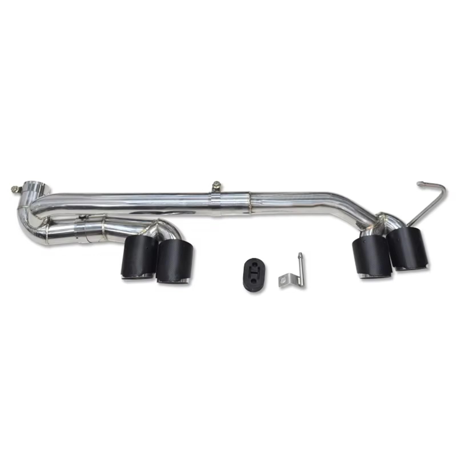Auto Auspuff Endrohr Für E90 E92 320i 318i 325i Stoßstange Schalldämpfer Spitze Auspuff Düse Quad Carbon Faser Auto Auspuffrohr Auto Auspuffrohr(Carbon Fiber) von Ropaix