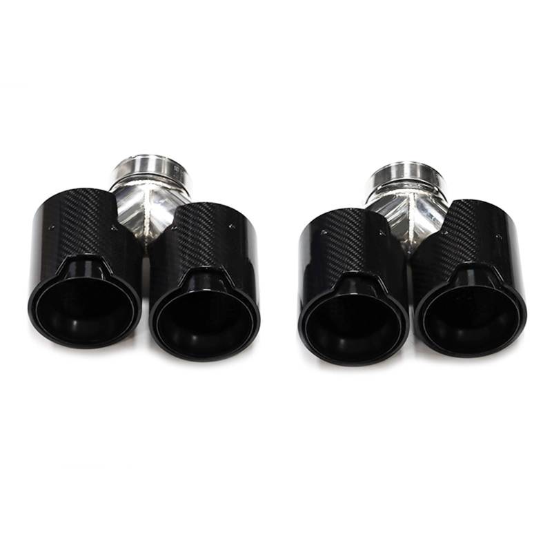 Auto Auspuff Endrohr Für F10 F11 535d 535i 640i 640d G30 G31 Auto Abgasanlage Düse Endrohr Quad Carbon Auspuff Spitze Auto Auspuffrohr(Carbon Fiber A) von Ropaix