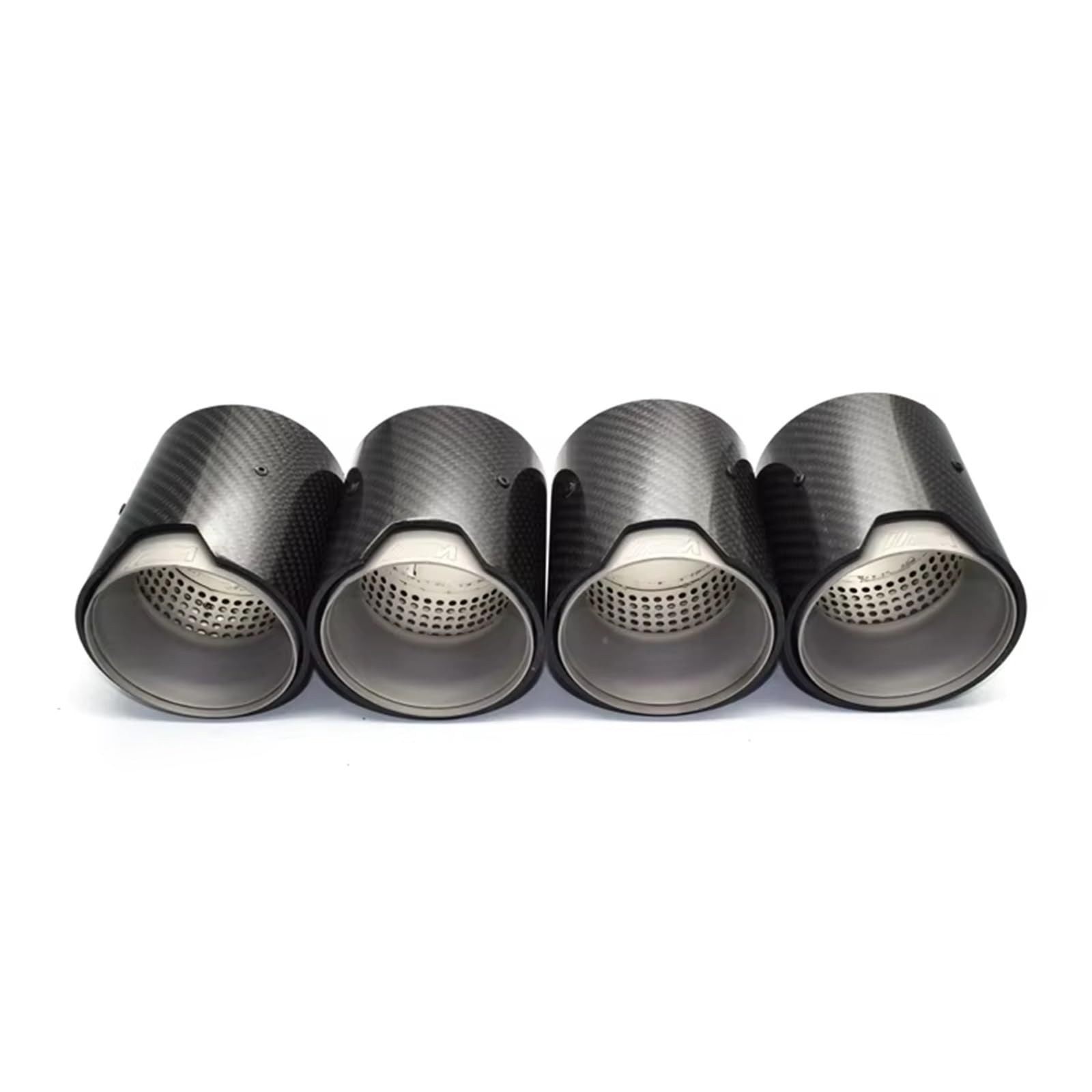 Auto Auspuff Endrohr Für F87 F80 F82 F83 M2 M3 70mm Einlass 4 Stück Glänzend Matt Carbon Faser Auto Abgasanlagen Rohr Schalldämpfer Schalldämpfer Spitze Rohr Auto Auspuffrohr(Gloss Black) von Ropaix