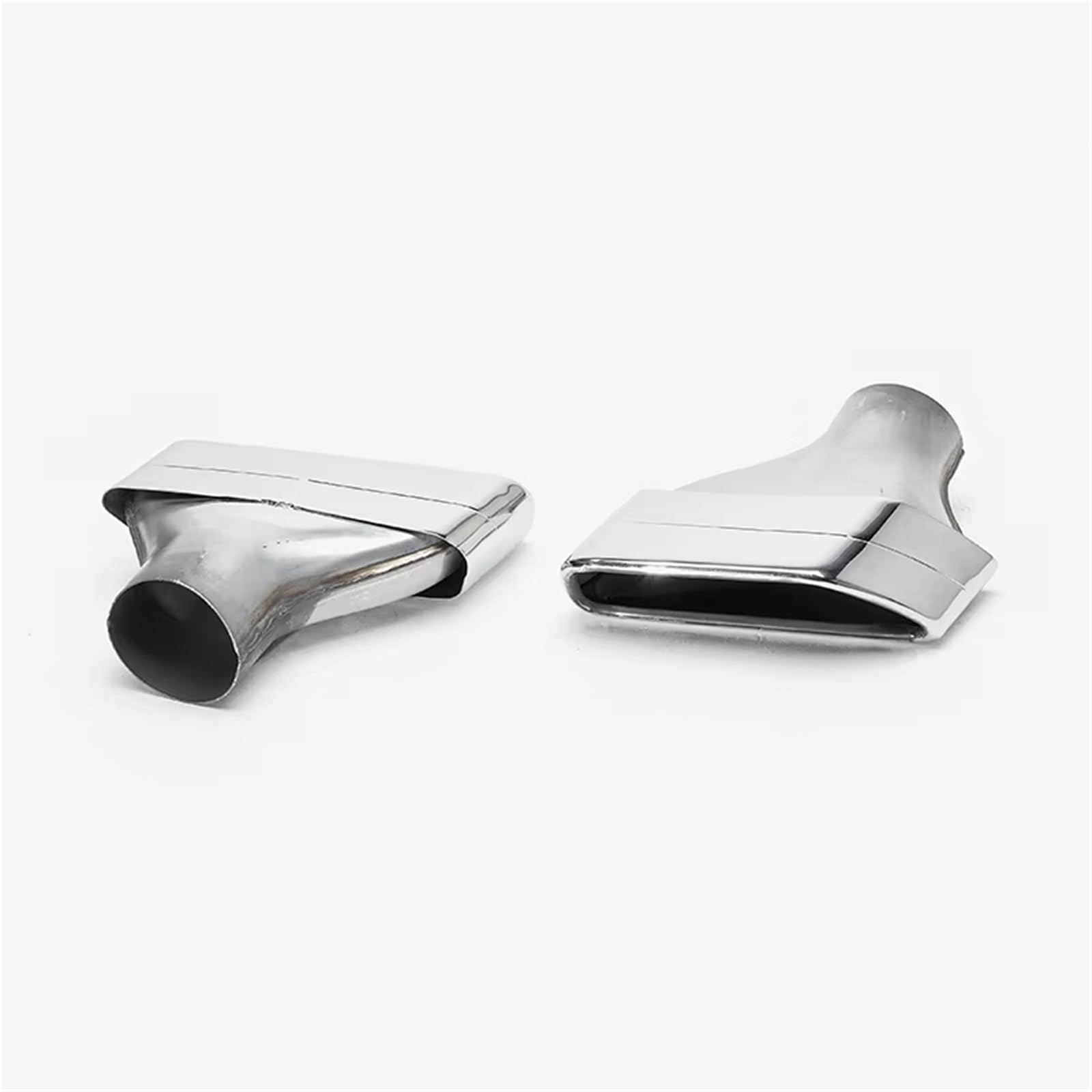 Auto Auspuff Endrohr Für G30 G38 525i 530i 528i Schalldämpfer Spitze Quadratische Düse Auspuffrohr 1Paar Schwarz Edelstahl Auto Auspuff Spitze Auto Auspuffrohr(Silber) von Ropaix