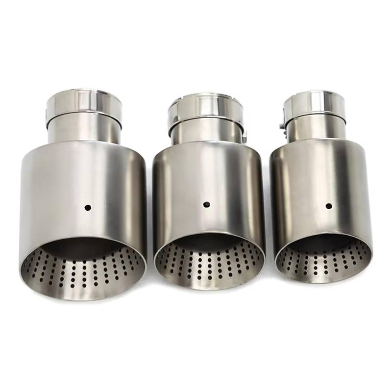 Auto Auspuff Endrohr Für Golf Für GTI MK7 Abgasanlage Einzigen Universal Rohr 60 MM 63 MM Düse 1 stück Auto Schalldämpfer Spitze Auspuff Spitze Auto Auspuffrohr(ID63MM OD101MM) von Ropaix