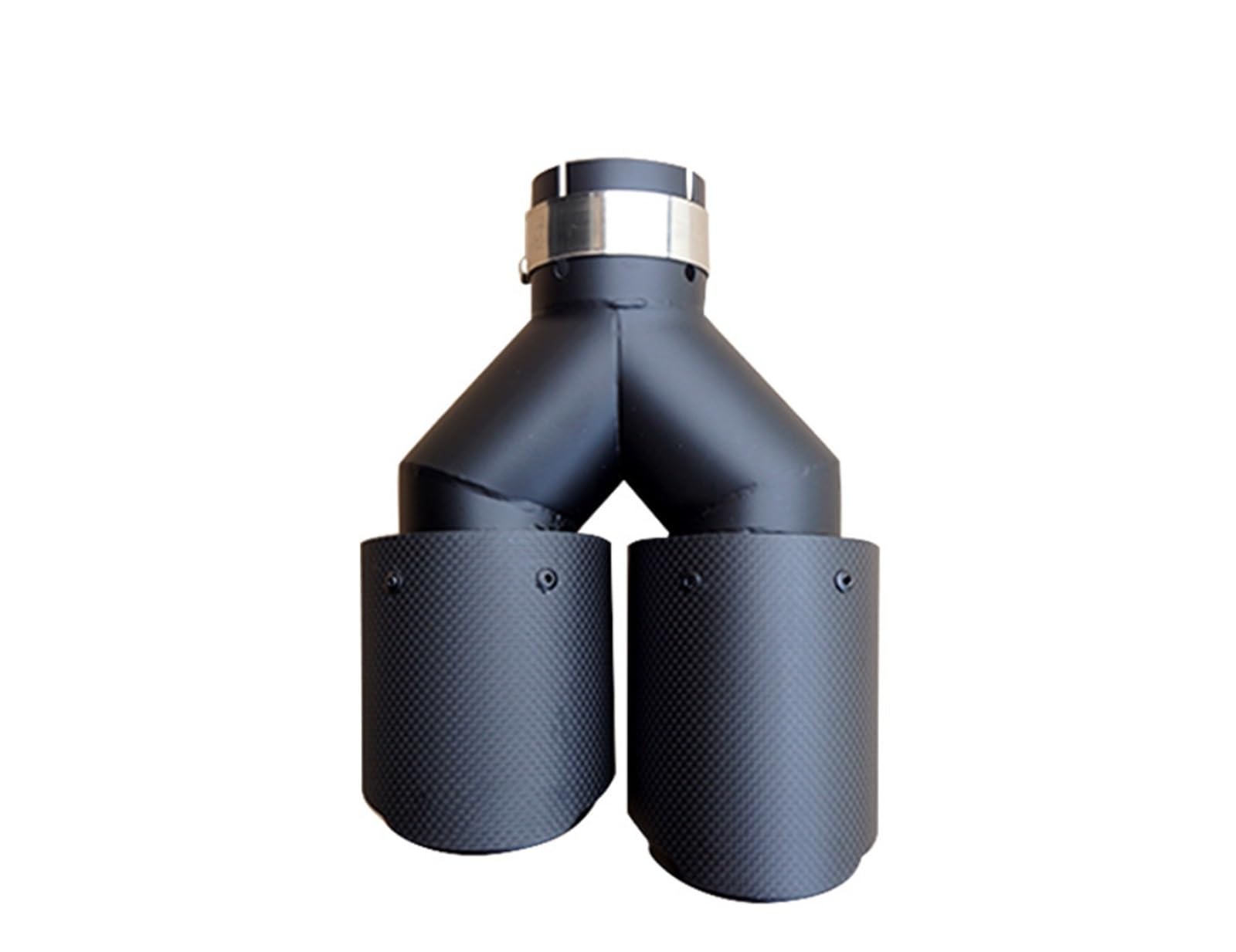 Auto Auspuff Endrohr Für Jeep usw. Universelles Autozubehör, echtes Carbonfaser-Auspuffrohr im Y-Stil Auto Auspuffrohr(Matte Left Side) von Ropaix