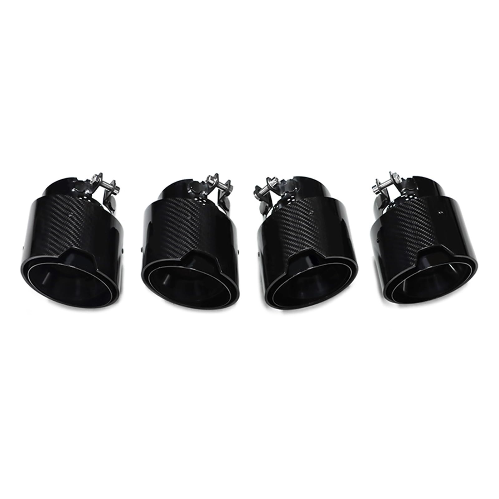 Auto Auspuff Endrohr Für M2 M3 M4 G80 G82 G83 G87 Abgasanlage Rohre Schalldämpfer Spitze Düse 4 Teile/los Carbon Faser Exhaut Tipps Auto Auspuffrohr(Carbon Fiber A) von Ropaix