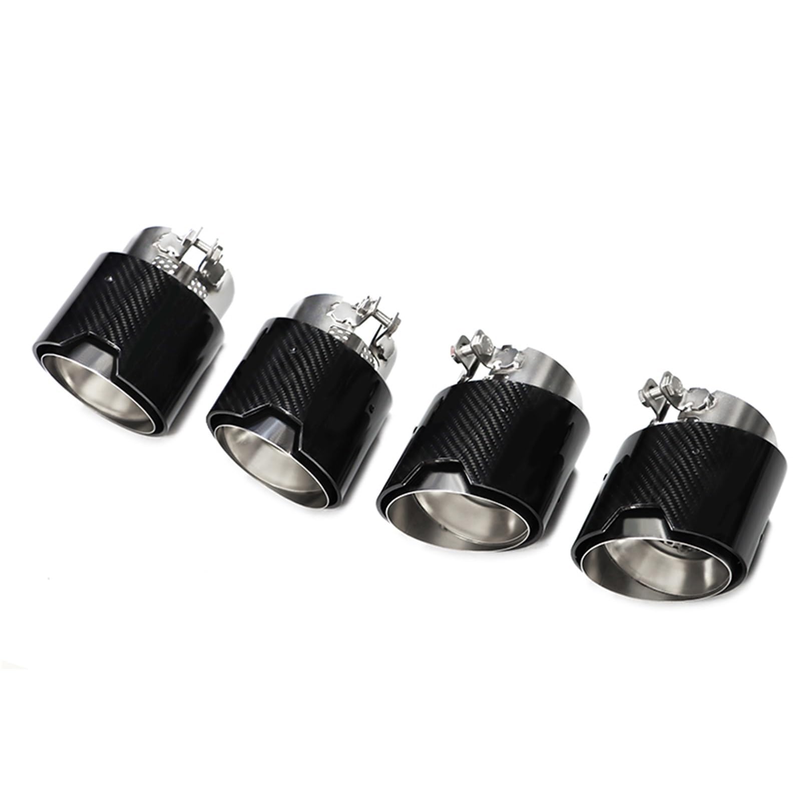 Auto Auspuff Endrohr Für M2 M3 M4 G80 G82 G83 G87 Abgasanlage Rohre Schalldämpfer Spitze Düse 4 Teile/los Carbon Faser Exhaut Tipps Auto Auspuffrohr(Carbon Fiber D) von Ropaix