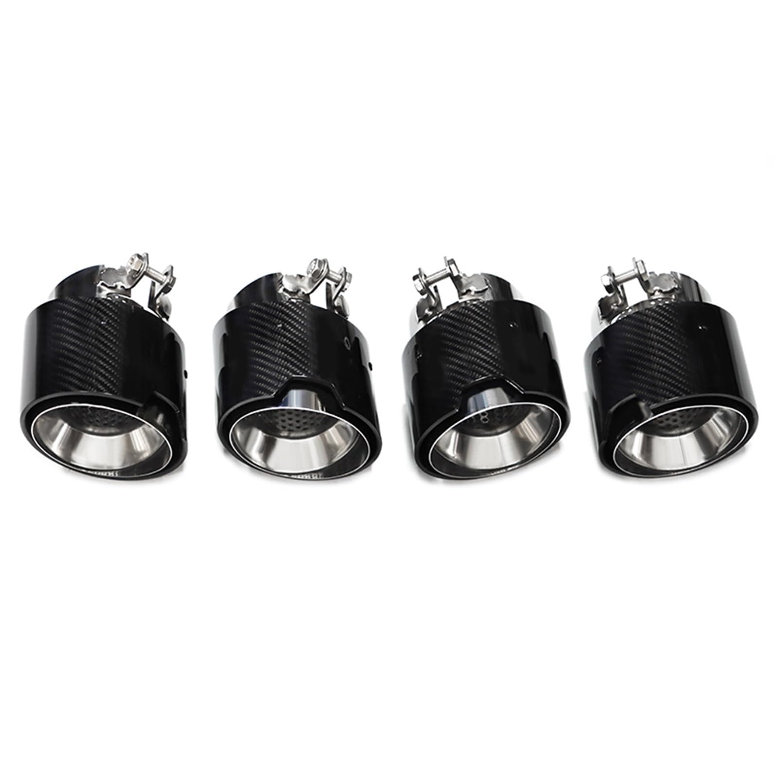 Auto Auspuff Endrohr Für M2 M3 M4 G80 G82 G83 G87 Abgasanlage Rohre Schalldämpfer Spitze Düse 4 Teile/los Carbon Faser Exhaut Tipps Auto Auspuffrohr(Carbon Fiber E) von Ropaix