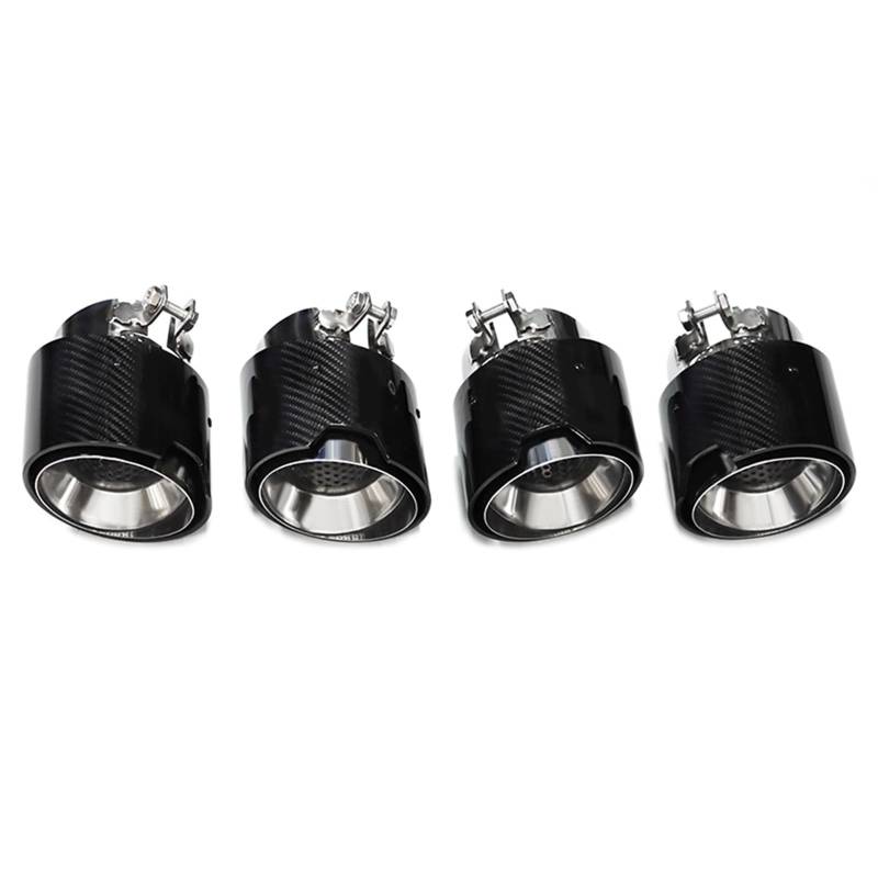 Auto Auspuff Endrohr Für M2 M3 M4 G80 G82 G83 G87 Abgasanlage Rohre Schalldämpfer Spitze Düse 4 Teile/los Carbon Faser Exhaut Tipps Auto Auspuffrohr(Carbon Fiber E) von Ropaix
