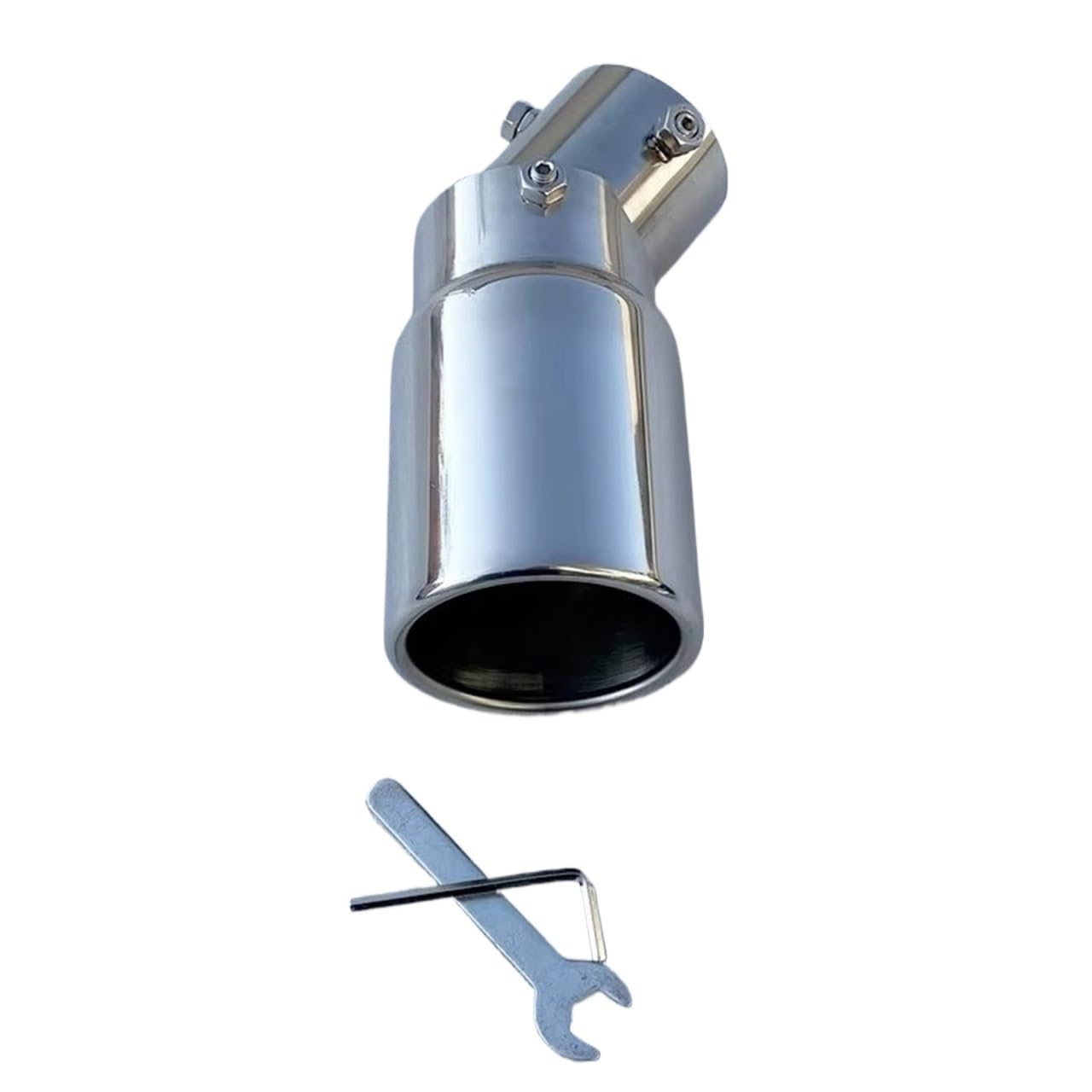 Auto Auspuff Endrohr Für Nissan Für Qashqai J11 2017-2021 Auto Abdeckung Schalldämpfer Auspuff Endrohr Outlet 304 Edelstahl Auspuff Tip Tail Auto Auspuffrohr(Silber) von Ropaix