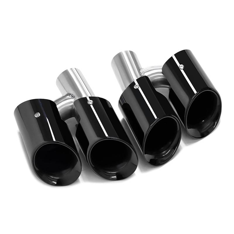 Auto Auspuff Endrohr Für Panamera 970 2010-2013 Für GTS Auspuffrohr Schalldämpfer Spitze Düse Auto Quad Auspuff Spitze Auto Auspuffrohr(Black A) von Ropaix