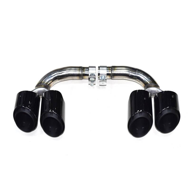 Auto Auspuff Endrohr Für Touareg 2,0 t 3,0 t 2019-2023 Abgasanlage Düse Edelstahl Endrohr Quad Auto Auspuff Spitze Schalldämpfer Spitze Auto Auspuffrohr(3.0T Diesel Black A) von Ropaix