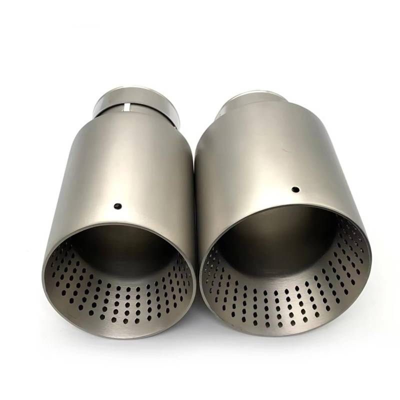 Auto Auspuff Endrohr Für VW Für GTI MK7 Für Golf 7 Düse Einzel Schalldämpfer Rohr 1 stück Auto Universal Auspuff System Spitze Auto Auspuffrohr(ID 60mm-OD 89mm) von Ropaix