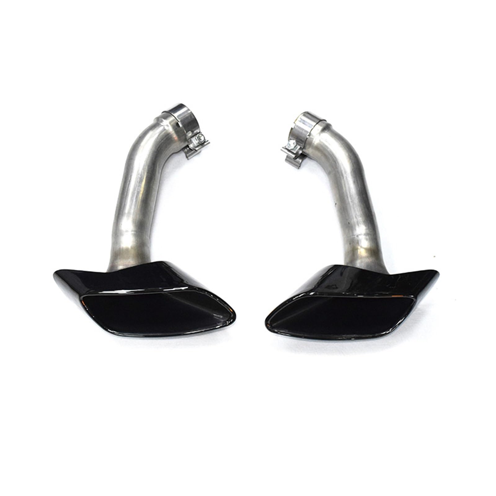 Auto Auspuff Endrohr Für X6 E71 V8 2008-2013 304 30 Auto Auspuffrohr Schalldämpfer Spitze Abdeckung Quadratische Endrohr Düse Auto Auspuff Spitze Auto Auspuffrohr(Black Exhaust Tip) von Ropaix